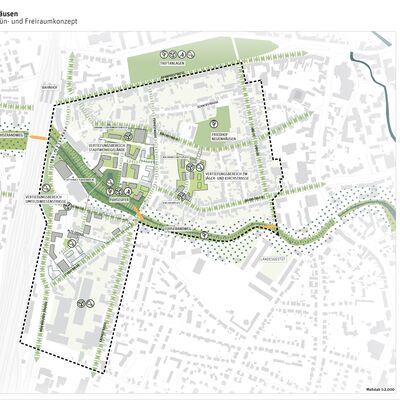 Rahmenplanentwurf Sanierungsgebiet Neuenhäusen: Freiraumkonzept