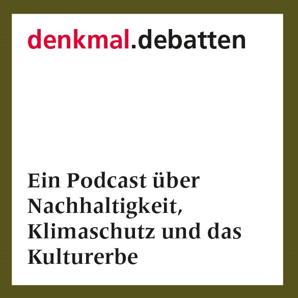 Logo des Podcasts Denkmal-Debatten des Niedersächsischen Landesamts für Denkmalpflege